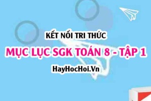 Mục lục SGK Toán 8 tập 1 Kết nối tri thức - Lý thuyết và bài tập Toán 8 tập 1 Kết nối tri thức